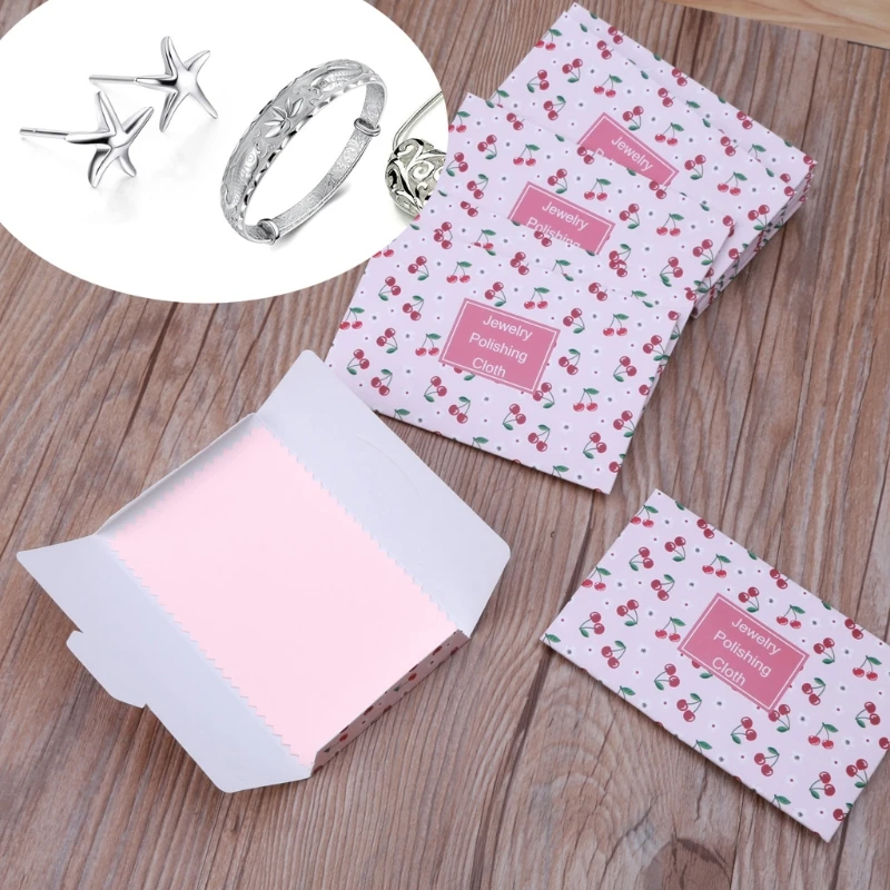 634D 10 шт. вишневая Двусторонняя полировальная ткань золотистая Серебристая Ткань