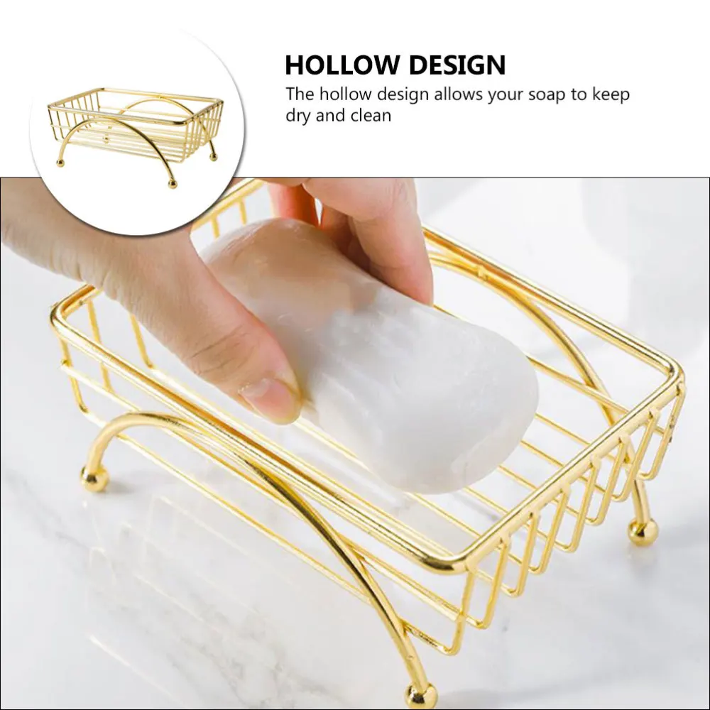 

1pc Stainless Hanging Soap Dish Home Soap Drying Tool Bathroom Wall Soap Case