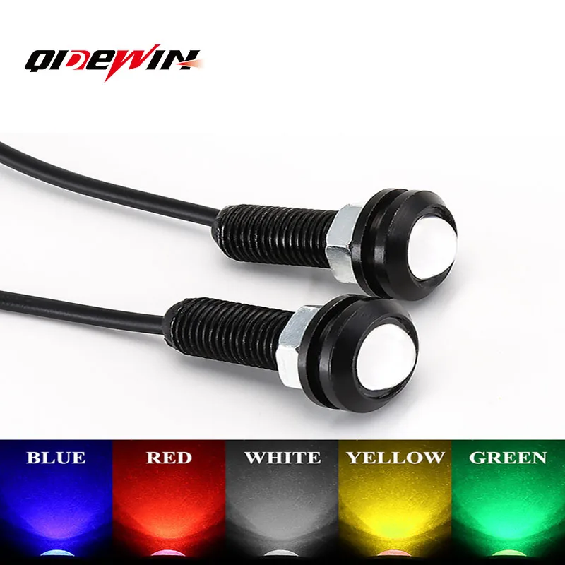 

2pc Car LED Signal Bulb COB Auto DRL Daytime Running Light Eagle Eye Fog Lamp Brake Reverse Parking Styling Yellow Red 18MM 23MM