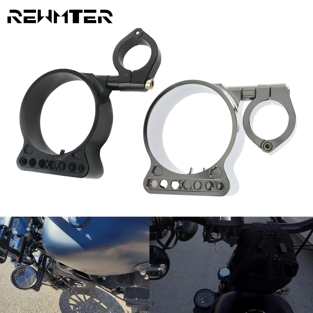 

Motorcycle Speedometer Side Mount Relocation Bracket Cover Instrument Case Housing For Harley Sportster XL1200 883 Iron Roadster