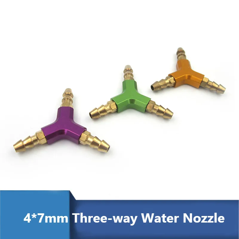 1 шт. трехсторонняя водяная насадка медный масляный топливный тройник