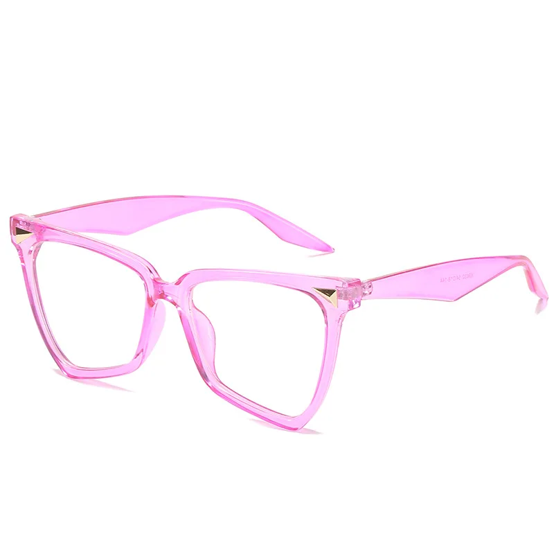 

Stylish Colorful Clear Lens Glasses Frame Vintage Women Cat Eye Eyewear Brand Designer Female Anti-blue light Eyeglasses