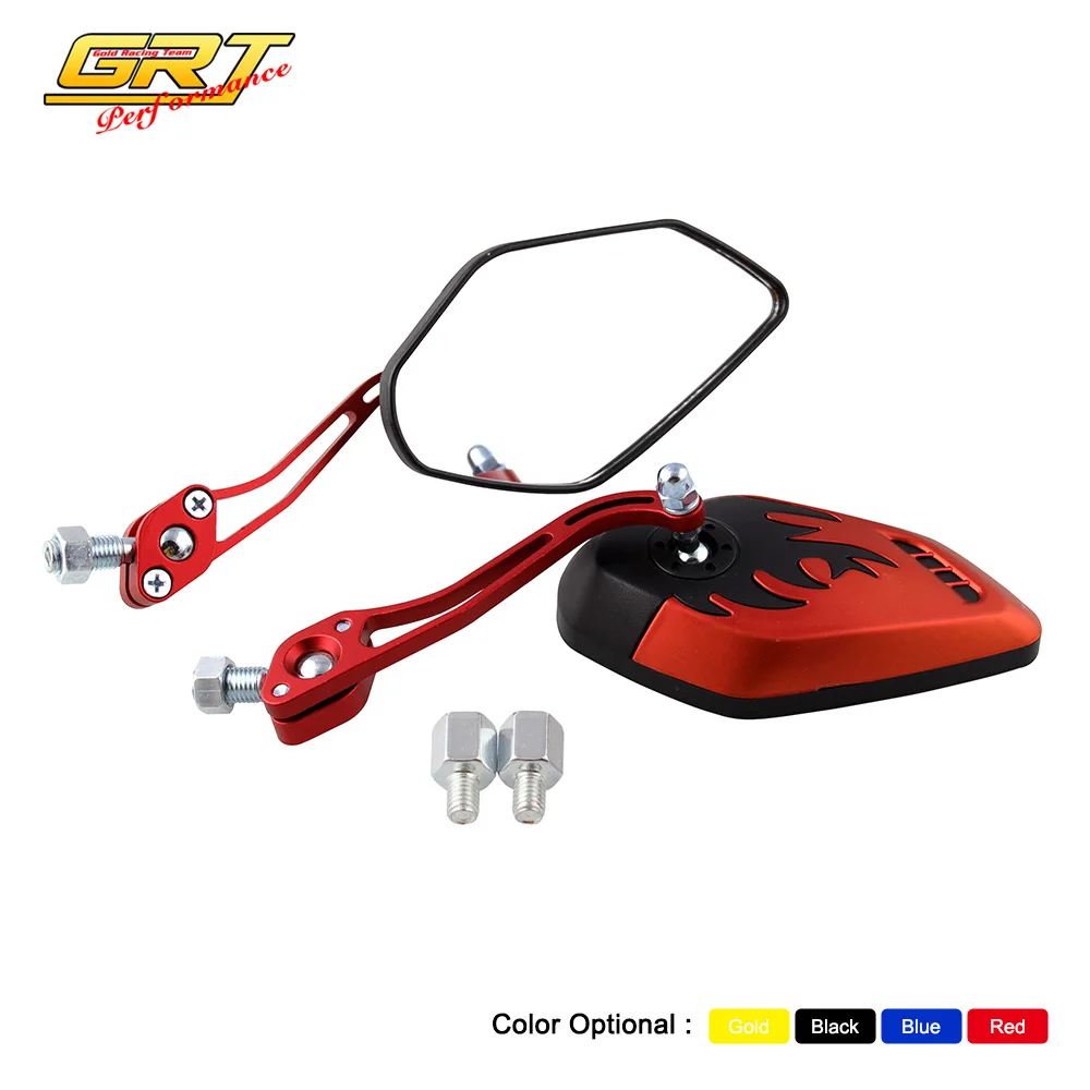 2 шт мотоциклетные зеркала заднего вида вращение на 360 градусов 8 мм 10 4 цвета для