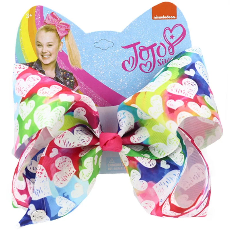 Детские головные уборы Jojo Siwa банты для волос девочек с зажимом крокодил заколка