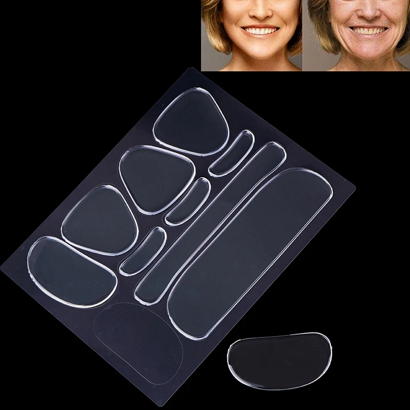 10 в 1 многоразовые силиконовые ленты для лица |