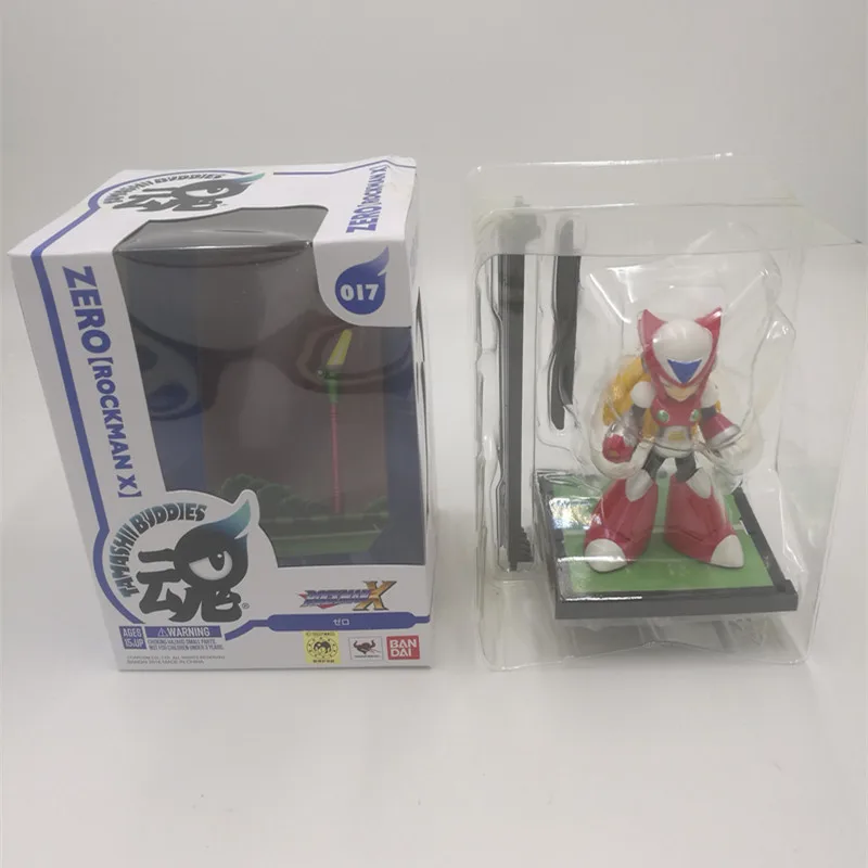 2 шт./набор 4 ''Мега человек фигурка игрушка Megaman Rockman синий 016 красный 017 Rokkuman модель куклы аниме фигурка Nendoroid фигурка