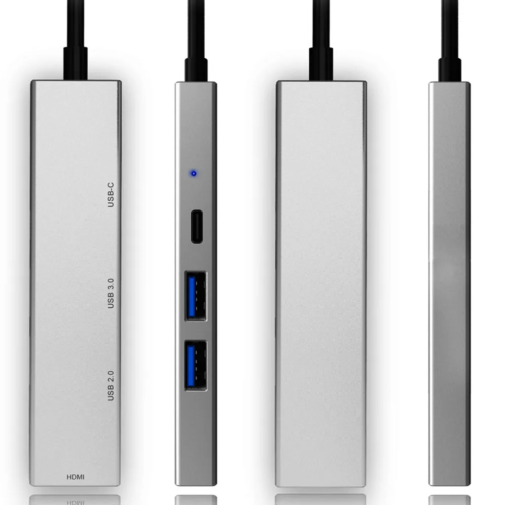 

HIPERDEAL adaptateur HUB USB C 10-en-1, adaptateur vers USB 3.0, Dock pour MacBook Pro, accessoires USB-C Type C 3.1