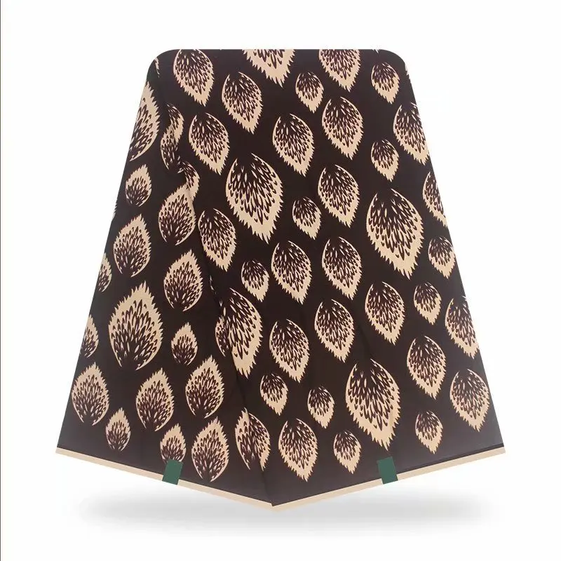 

Latest Wax 100% Cotton African Fabric 2021 High Quality Embroidery Printing Ankara Batik Fabrics 6 Yards/piece Wax-H0123