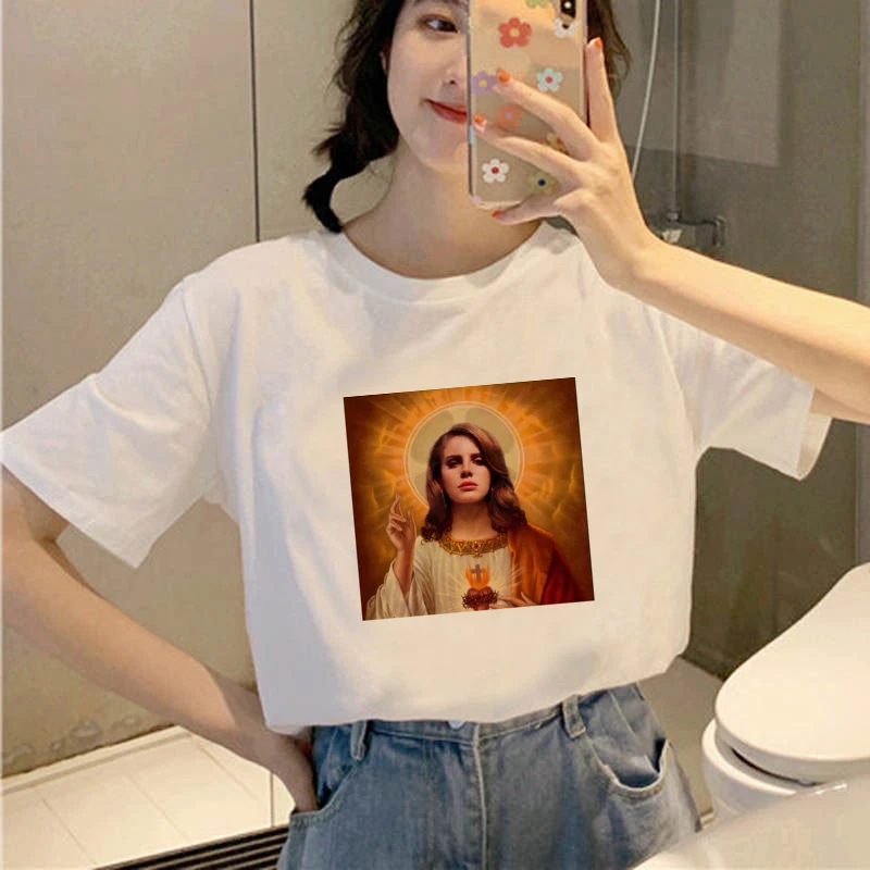 

Woman avatar Kawaii White T Shirt Sexy girl Short-sleeved fashion casual Tshirt beautiful girl