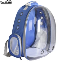 cat bag shoulders portable pet bag capsule waterproof breathable backpack chest transparent bag
