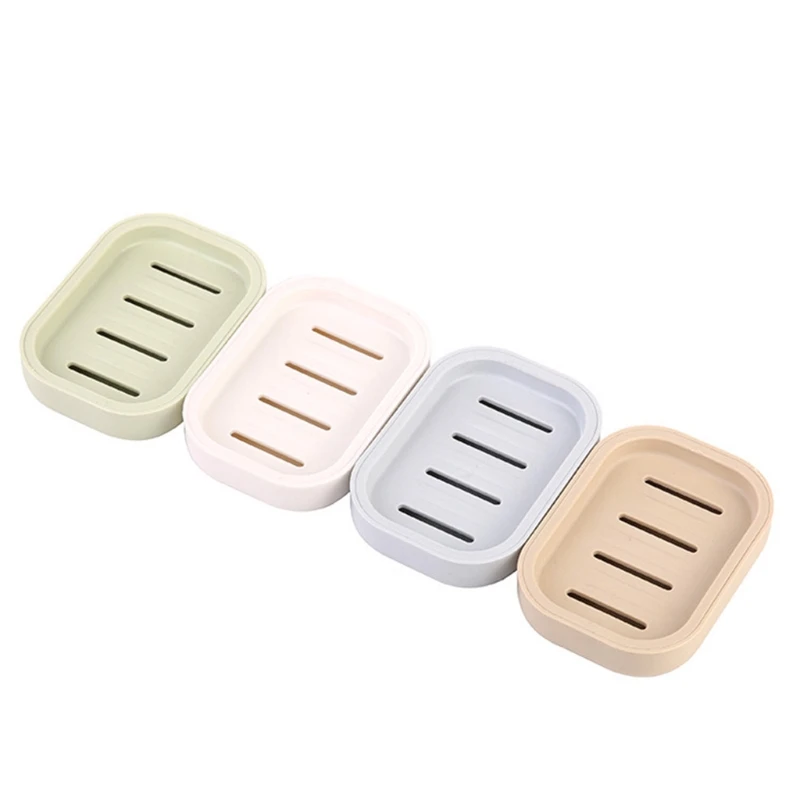 

27RE Soap Dish with Drain Soap Saver Holder Double Layers Soap Box Plate Bathroom Soap Container for Shower Camping Travel