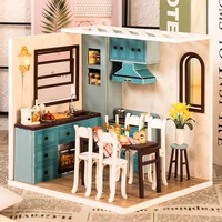 doll house furniture miniature dollhouse diy miniature house room casa toys for children diy dollhouse m11f