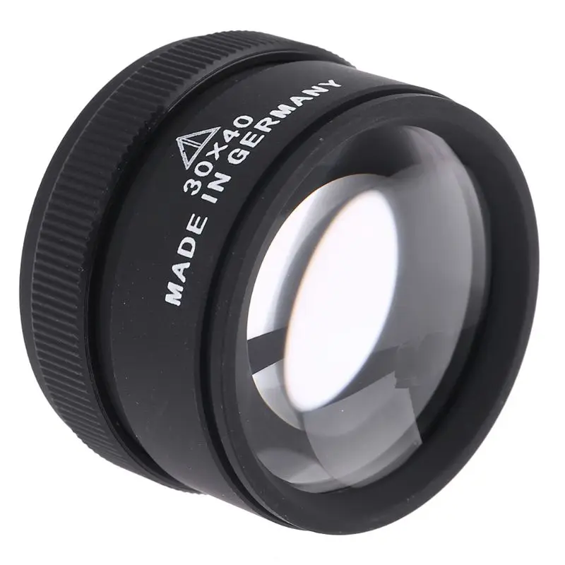 

Увеличитель со стеклянными линзами Optics Loupes портативный карманный для ювелирных монет штампы 30X 40 мм