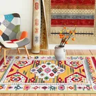 Богемный Модный маленький ковер Марокко национальный геометрический Коврик для гостиной прикроватный коврик для спальни, кухни, ванной комнаты, напольный коврик