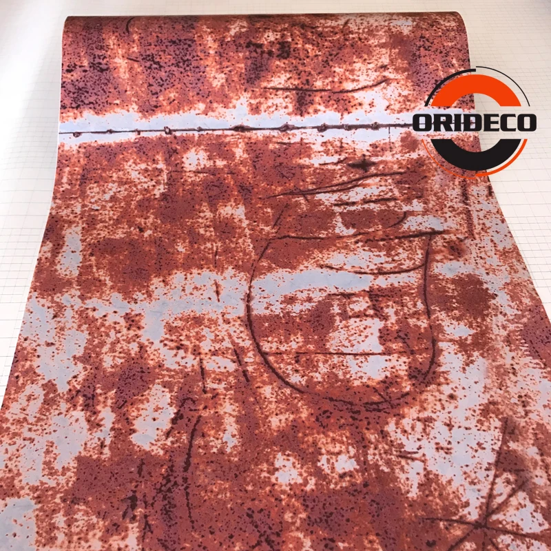 50 см ширина ржавчины виниловая пленка ржавый камуфляж для автомобиля железные