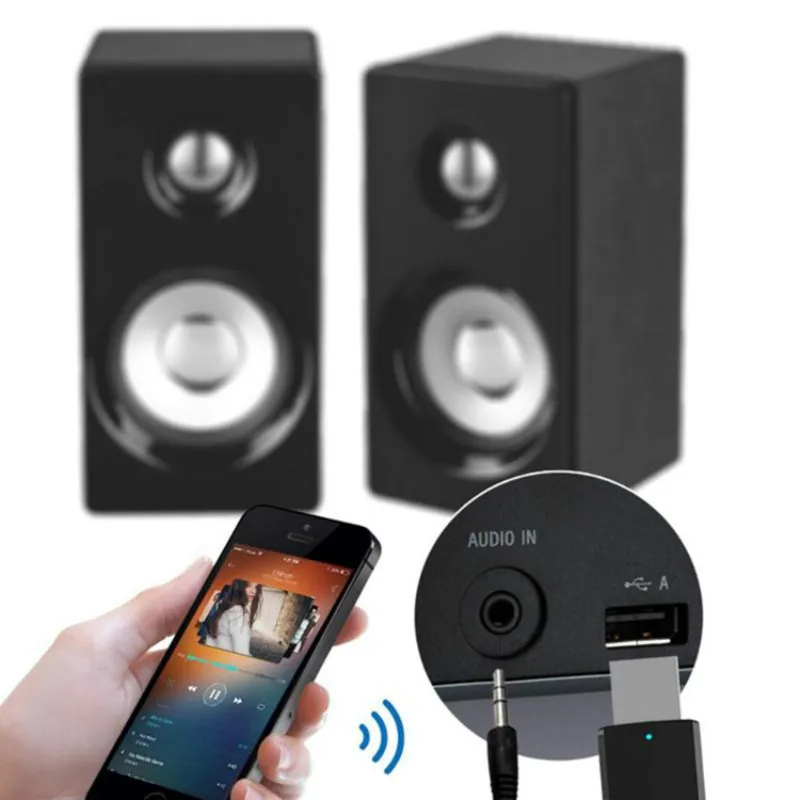 USB Bluetooth 5 0 передатчик приемник 2 в 1 адаптер EDR Dongle 3 мм AUX для ТВ наушники ПК