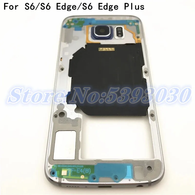 Средняя рамка корпус рамки для Samsung Galaxy S6 Edge edge plus G920F G925F G928F одна две SIM карты с