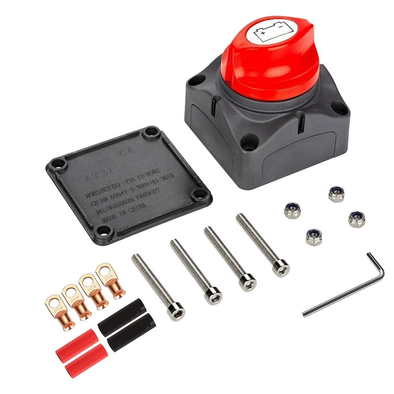 

48V-60V Battery Disconnect Switch, RV Master Isolator Cut Off Switch for Marine Boat Car Truck Camper RV Trailer