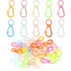 50 шт.лот акриловые карамельные цвета 32,5x14 мм застежки-карабины для изготовления ювелирных изделий сделай сам Рождественский подарок маска Брелки Аксессуары