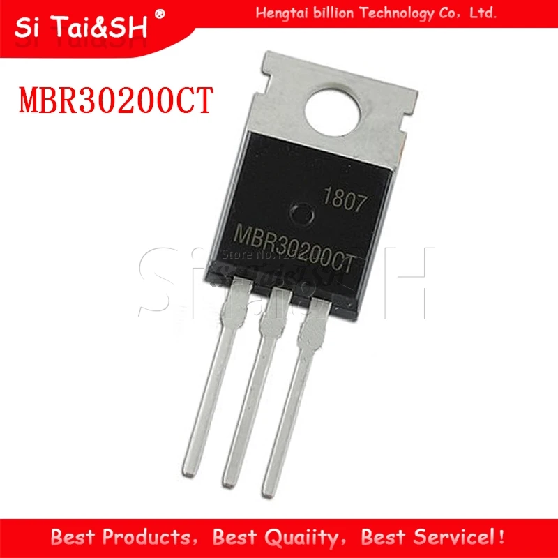 

10 шт. MBR30200CT-220 MBR30200 TO220 MBR30200C 200V 30A новый оригинальный