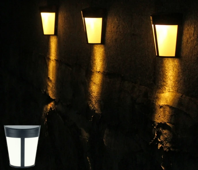 6LED ретро уличный солнечный светильник садовый настенный декоративный датчик