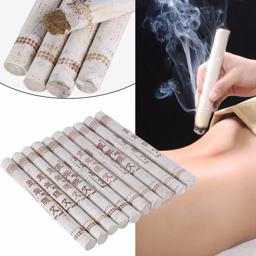 

10Pcs 5 Years Old Pure Moxa Rolls Stick Traditional Massage Older Man Mugwort Moxa For Slimming & Beauty Moxa Messager Sticks