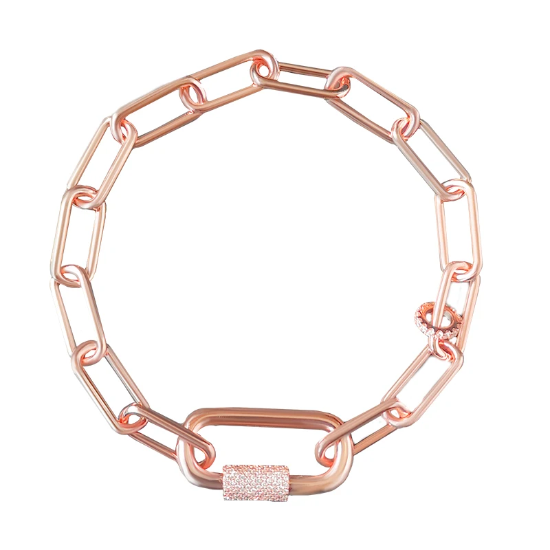 

S925 Sterling Silver New Love Lock Ring Interlocking Bracelet Female Fashion Simple Summer Personality Jewelry Birthday Gift