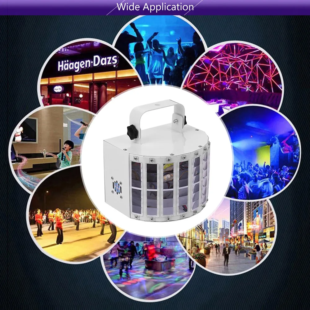 

Portable Stage Light for DJ Party Wedding ClubPub KTV Lamp Colorful Lights Sound Activated Auto Disco Light with Remote Control