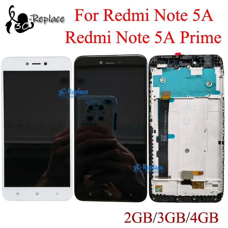 ЖК-дисплей 5 дюйма для Xiaomi Redmi Note 5A Global / Prime Pro Note5A S дигитайзер с сенсорным экраном в