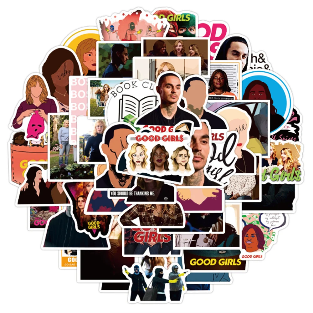 

20PCS/50PCS Good Girl TV Series Stickers Waterproof Non-Repetitive Luggage Refrigerator Skateboard Kids Stickers