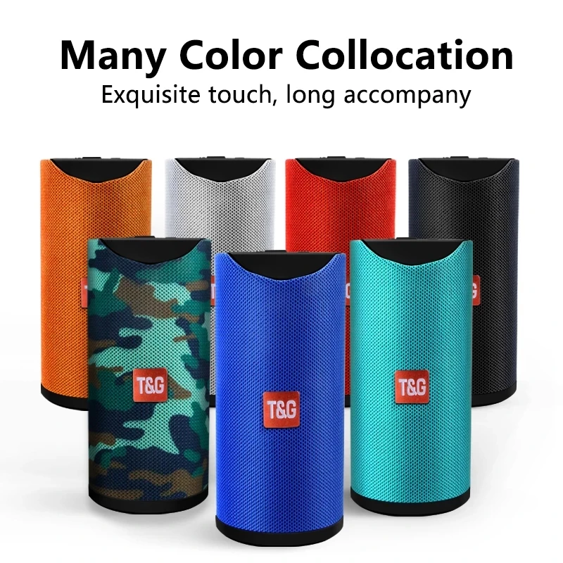 

Portable Speaker Waterproof Wireless Bluetooth Column Bass Hifi Soundbar Surround Subwoofer Support Usb Aux Fm Radio