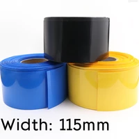 width 115mm pvc heat shrink tube dia 73mm lithium battery insulated film wrap protection case pack wire cable sleeve