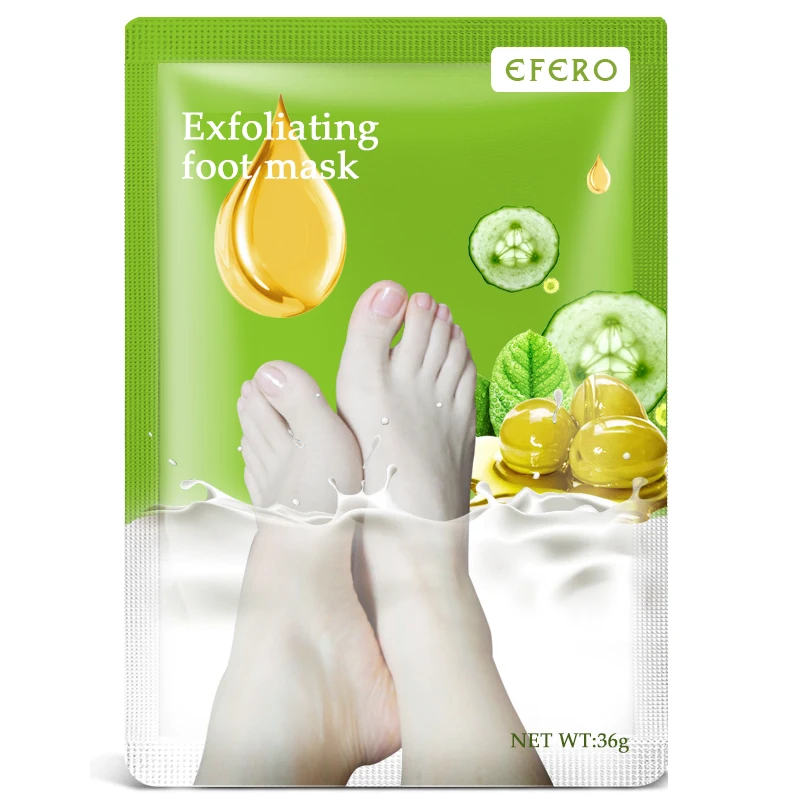 

EFERO 60Pcs=30Pairs Exfoliating Foot Mask for Legs Foot Patch Dead Skin Remove Smooth Feet Care Spa Pedicure Socks Feet Mask