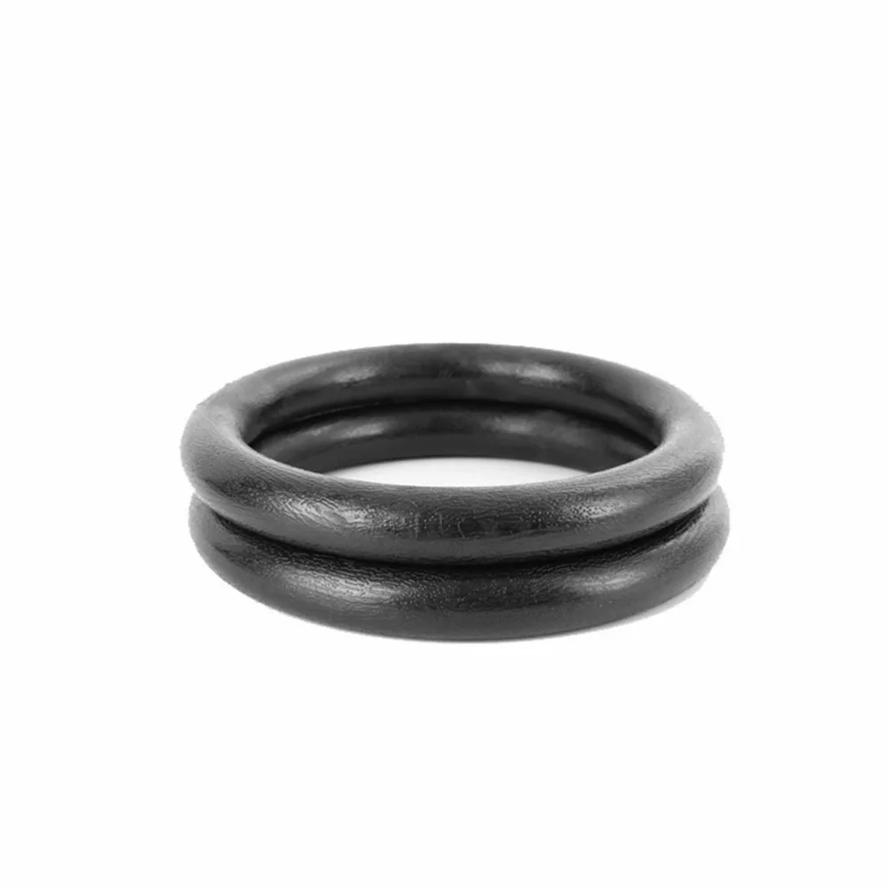 

1 Pair ABS Fitness Gym Rings Olympic Gymnastic Rings Pull-up Rings for Body Strength Power Chin Training Workout (Black)