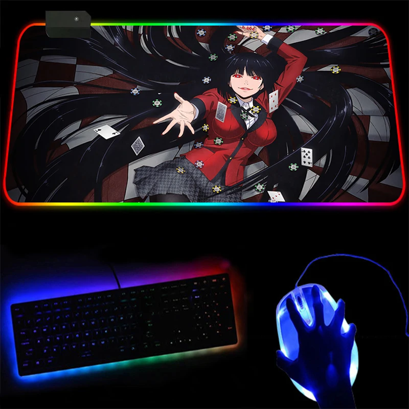 

RGB Gaming Mouse Pad Large Computer Player Mousepad Backlight LED Mat Mause Keyboard Table Locked Pads