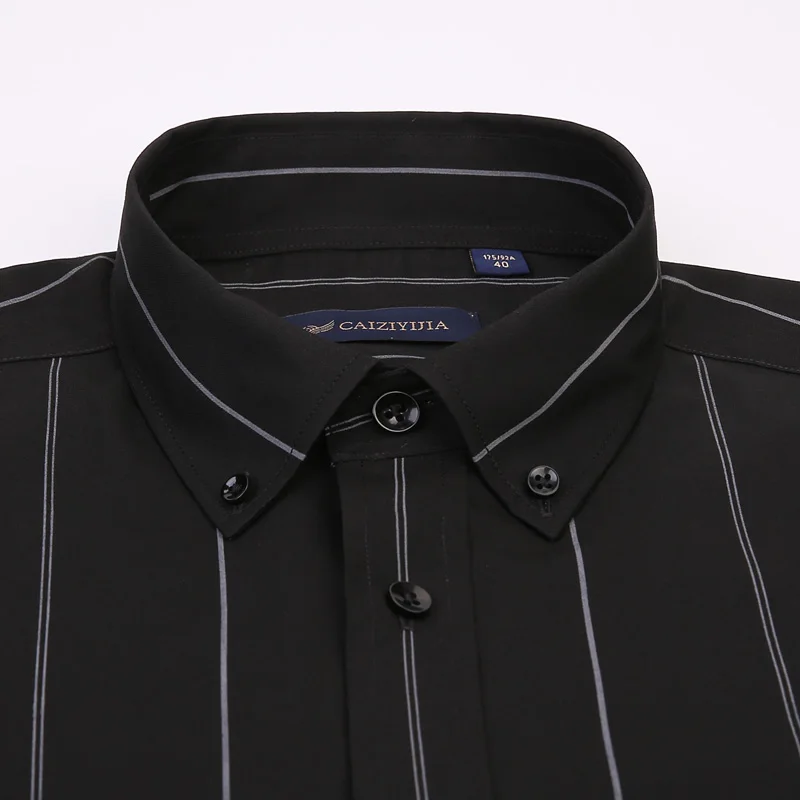 Летняя Повседневная рубашка в Вертикальную Полоску с коротким рукавом Без