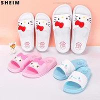 sanrio hello kitty my melody kuromi cinnamoroll slippers cartoon kawaii slipper shoes za woman girls children zapatos de mujer