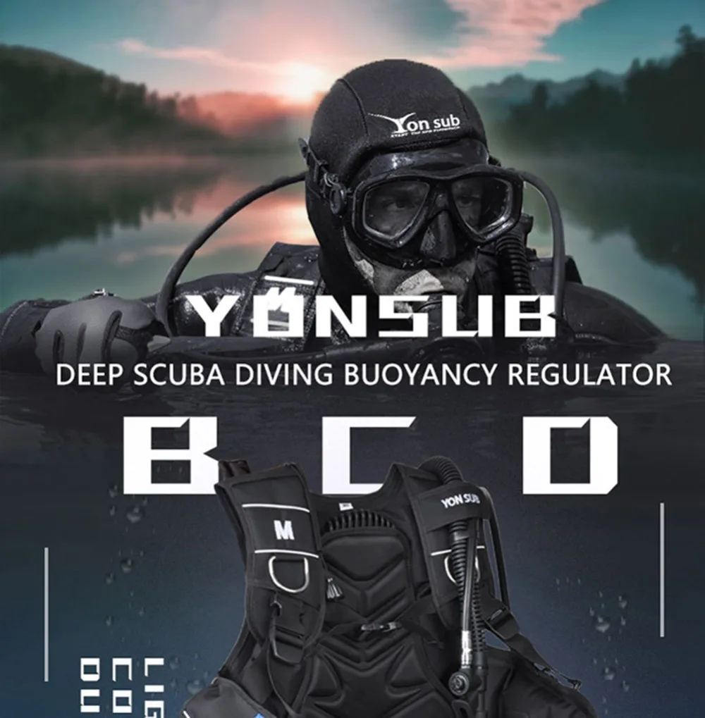 Yonsub Pro BCD куртка стиль Aqualung баланс акваланг полностью аксессуары Дайвинг плавучести компенсатор регулятор с быстроразъемным