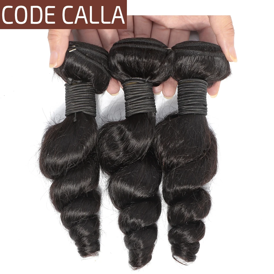 Перуанские свободные волнистые пучки волос 8 28 дюймов плетение 1/3/4 пряди код - Фото №1