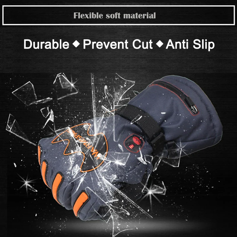 Перчатки с подогревом для мужчин и женщин перезаряжаемые электрические перчатки