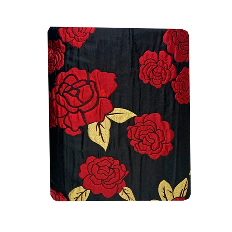 

Elegant bumpy three-dimensional gold silk rose yarn-dyed jacquard fabric, sewing fabric factory shop is not out of stock