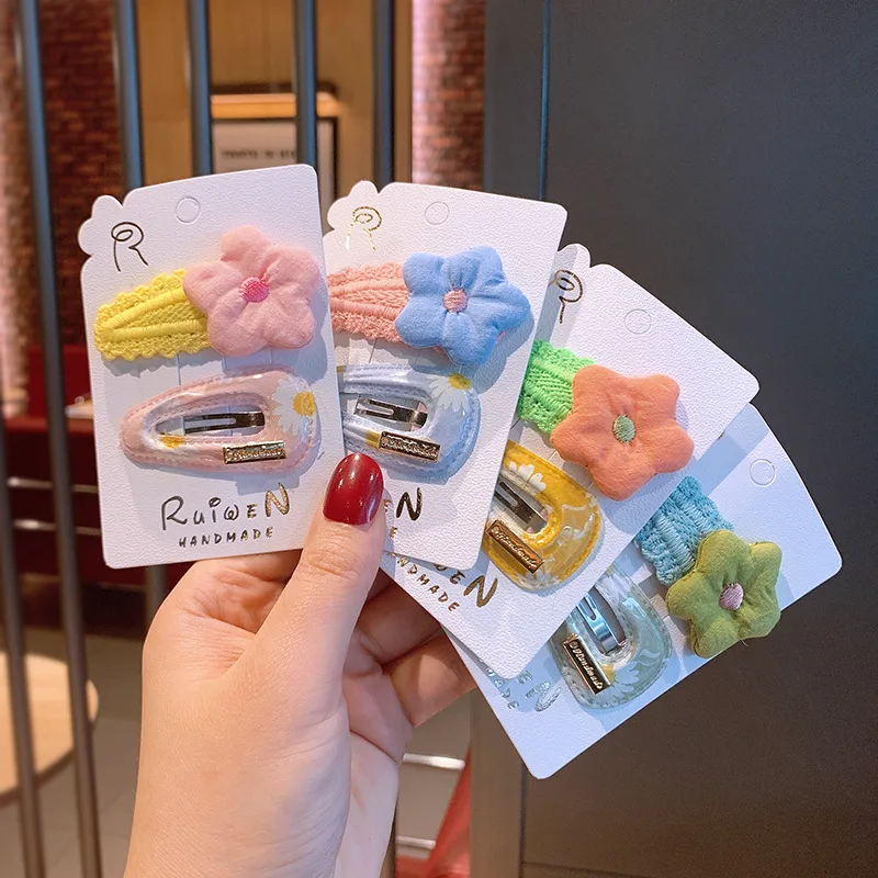 Заколка для волос ярких цветов в Корейском стиле детская заколка с ромашками и