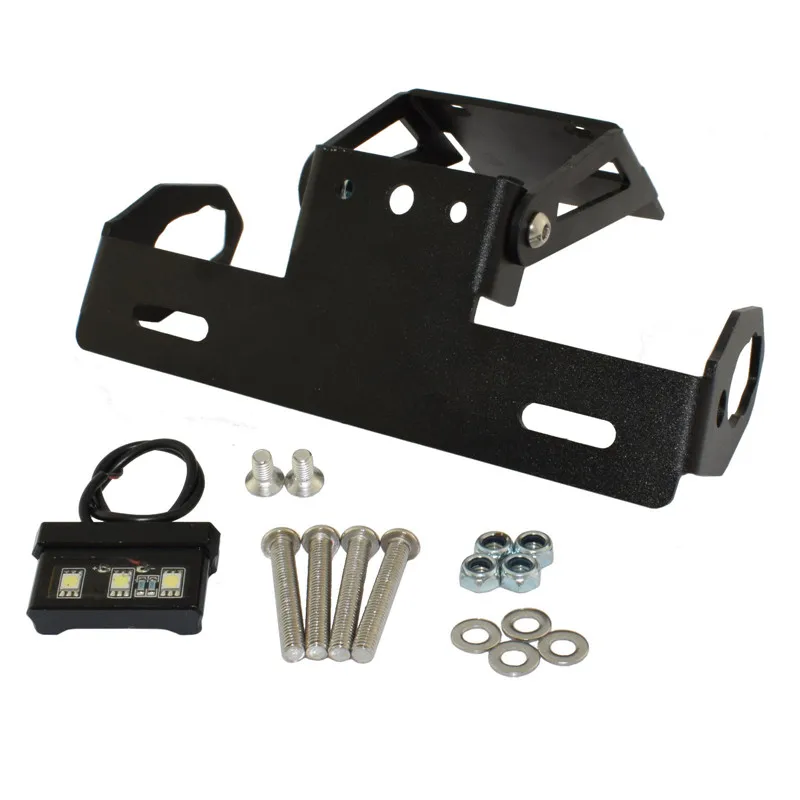 Регулируемый номерной знак рамка держатель кронштейн светильник ка для KAWASAKI Ninja