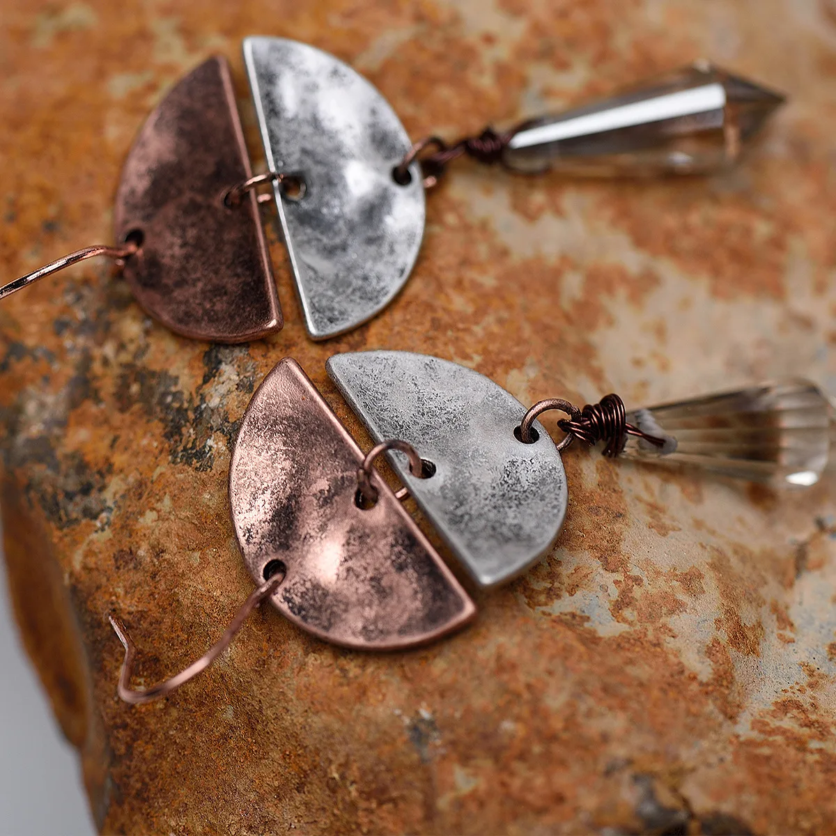 Креативный дизайн Boho винтажные серьги для женщин девушек полумесяц металл