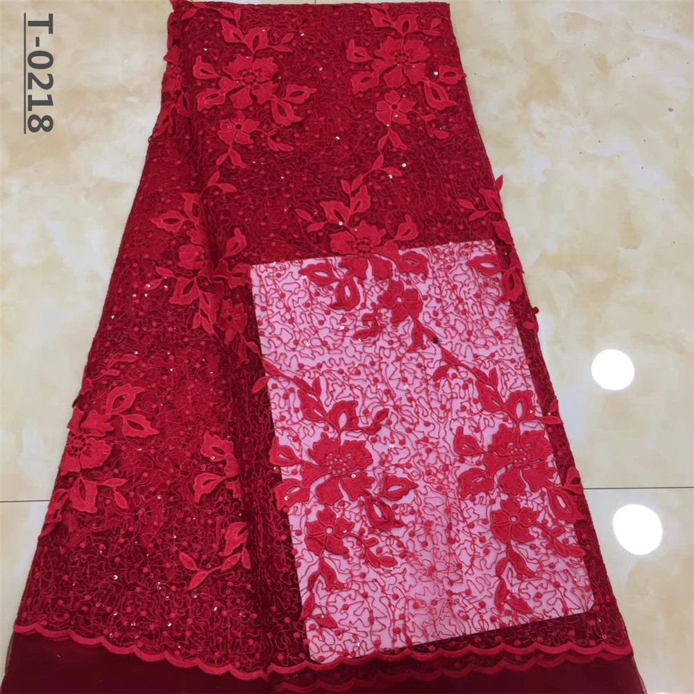 2019 французская кружевная ткань Белый Свадебный высококачественный африканский