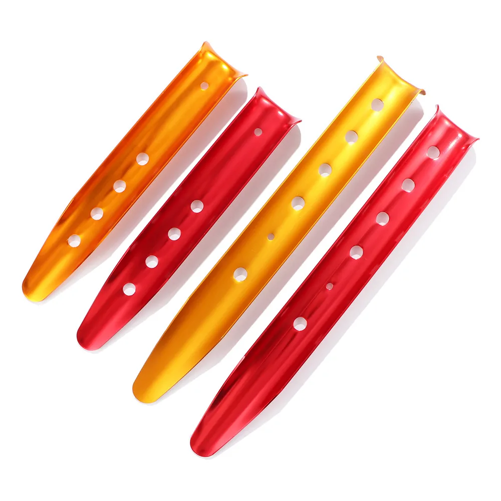 

23cm 31cm Aluminum Tent Nail Tent Stakes Snow Peg Sand Peg for Outdoor Camping Hiking Beach Tent Accessories