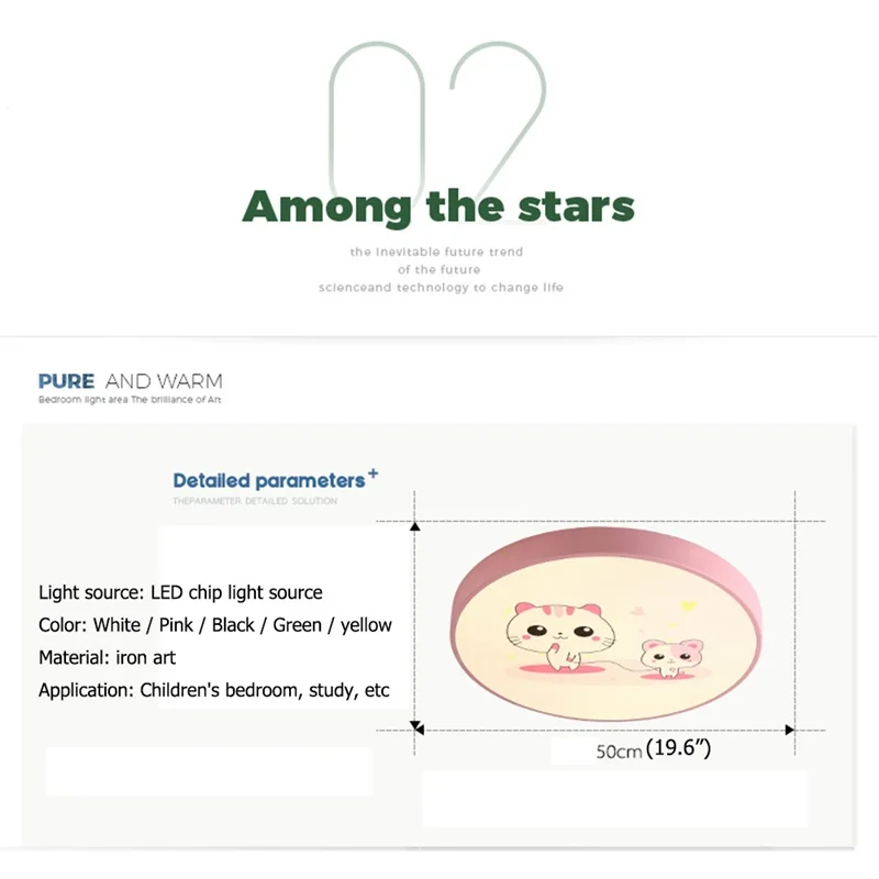 

BRIGHT Children's Ceiling Lamp Cartoon Modern Fashion Suitable For Children's Room Bedroom Kindergarten