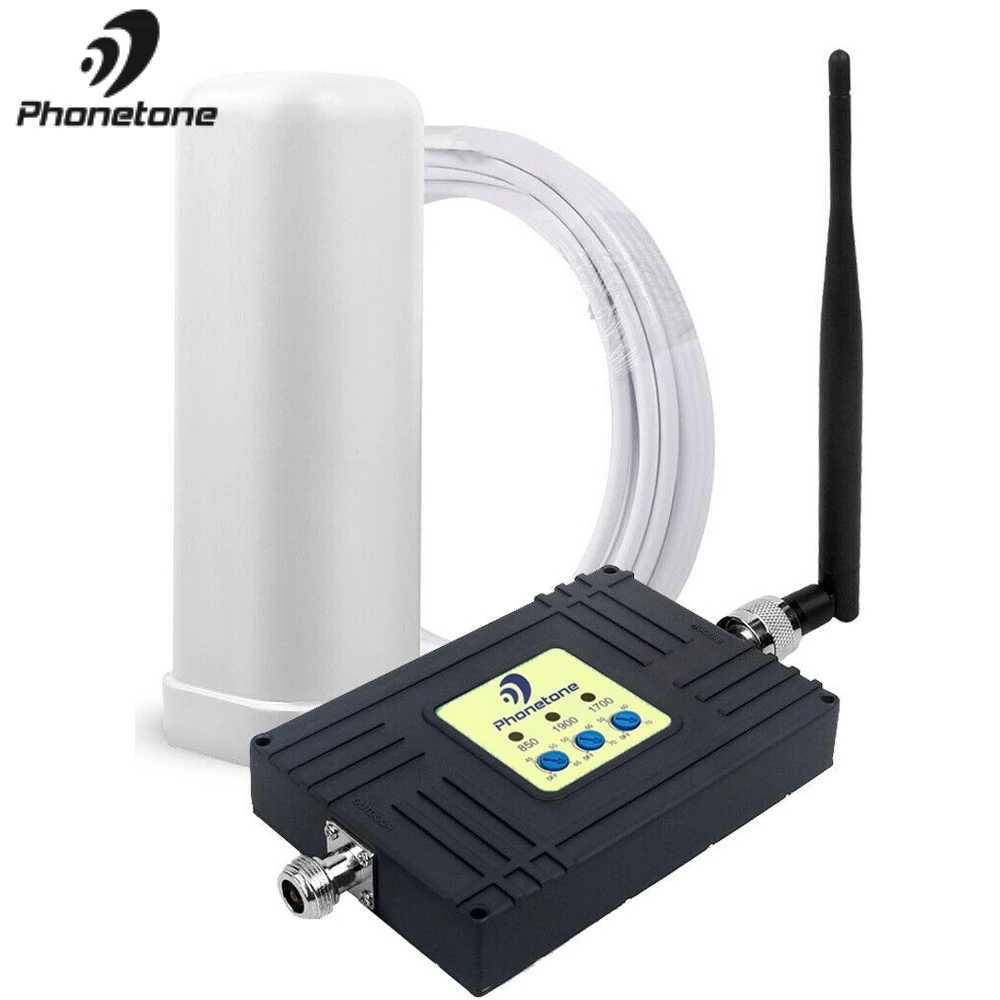 Чили трехдиапазонный усилитель сигнала сотового телефона 4G LTE Усилитель 850/1700/1900