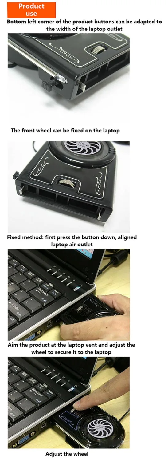 Портативный мини-вентилятор для охлаждения ноутбука с USB внешний вытяжной