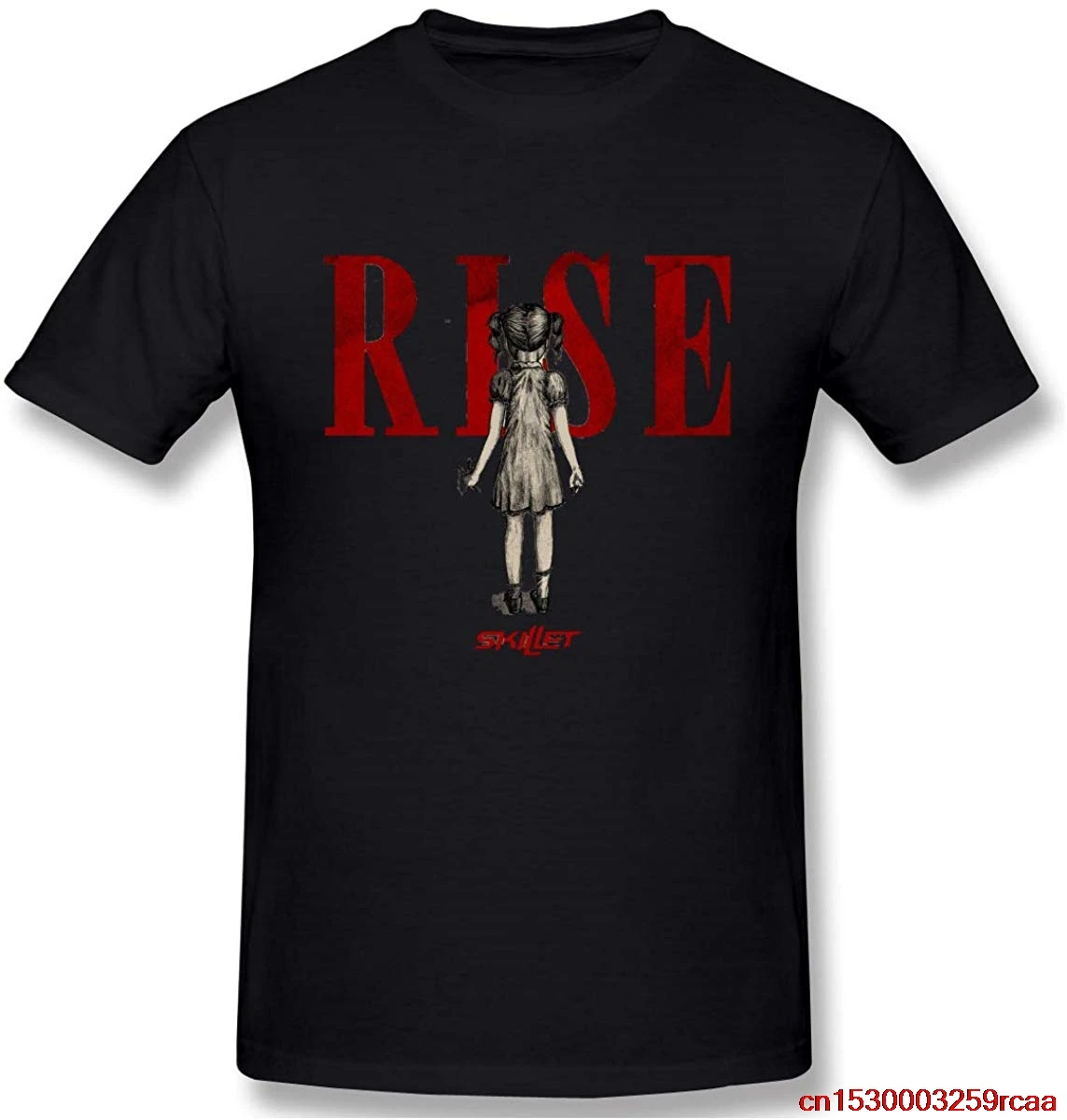 FGHFG Мужские Skillet Rise Logo Графический дизайн с коротким рукавом TFGHFG рубашки | Мужская